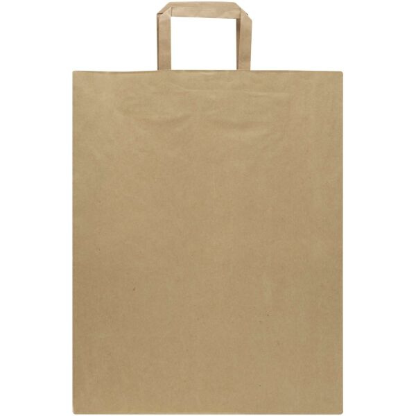 Kraft papieren tas 80 g/m² met platte handvatten – 25 x 15 x 32 cm - Kraftbruin Kraft papieren tas 80 g/m² met platte handvatten – 25 x 15 x 32 cm - Kraftbruin
