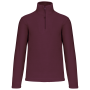 Enzo - Fleece met ritskraag Wine XS