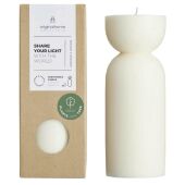 Originalhome biologische kaars - medium - Offwhite
