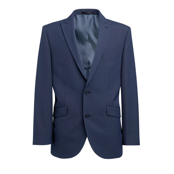 Slim fit blazer van gerecycled polyester