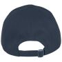 Ecologische uniseks pet met 6 panelen navy blue one size