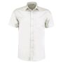 Short Sleeve Tailored Poplin Shirt, White, 15.5, Kustom Kit