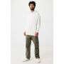 IQONIQ Yengo recycled katoen hoodie met steekzakken, ivory white (L)