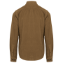 Ecologisch verwassen herenovershirt van ribfluweel Washed Brown Sugar S