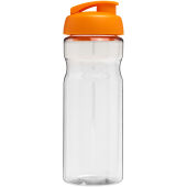 H2O Active® Base 650 ml sportfles met flipcapdeksel - Transparent/Oranje