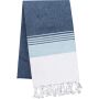 Gestreepte wikkeldoek striped denim/sky blue one size