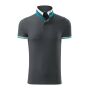 Polo Shirt men's Collar Up light anthracite 3XL