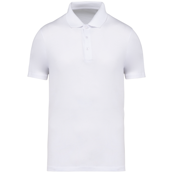 Ecologische herenpolo White L Ecologische herenpolo White L