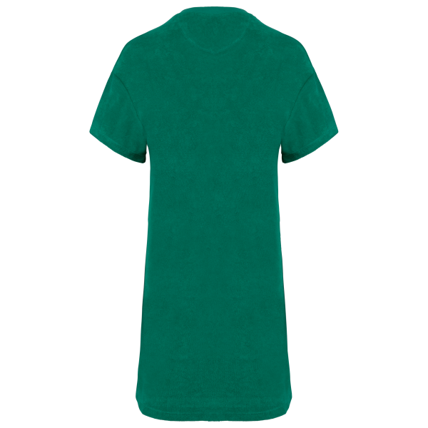 Ecologische badstof t-shirtjurk met afhangende mouwen Malachite Green XL Ecologische badstof t-shirtjurk met afhangende mouwen Malachite Green XL