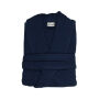T1-Bwaffle Waffle Bathrobe - Navy Blue