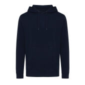 Iqoniq Rila lichtgewicht gerecycled katoen hoodie, donkerblauw (XXXL)