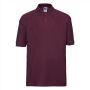 RUS Children's Classic Polycot. Polo, Burgundy, 11-12jr