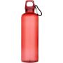 Oregon 750 ml waterfles van RCS-gecertificeerd gerecycled plastic met karabijnhaak - Rood Oregon 750 ml waterfles van RCS-gecertificeerd gerecycled plastic met karabijnhaak - Rood