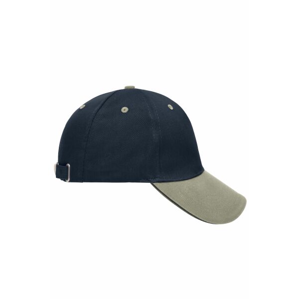 5 Panel Sandwich Cap navy/beige/navy one size 5 Panel Sandwich Cap navy/beige/navy one size