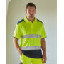 Hi-Vis Two Tone T-Shirts - Orange/Navy - S