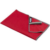 Pieter GRS ultralichte en sneldrogende handdoek 30 x 50 cm - Rood