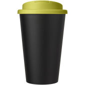 Americano® Eco 350 ml gerecyclede beker met spill-proof deksel - Lime/Zwart