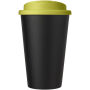 Americano® Eco 350 ml gerecyclede beker met spill-proof deksel - Lime/Zwart