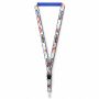 Afneembare polyester keycord met gesublimeerde satijnen overlay