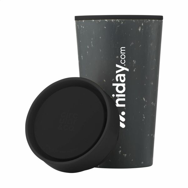 Circular&Co Recycled Coffee Cup 340 ml Kaffeebecher - schwarz/schwarz Circular&Co Recycled Coffee Cup 340 ml Kaffeebecher - schwarz/schwarz
