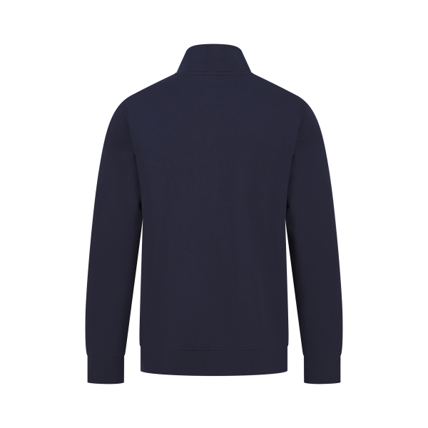 Unisex-Sweatshirt mit Reißverschlusskragen Navy XS Unisex-Sweatshirt mit Reißverschlusskragen Navy XS
