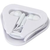 Rebel oordopjes met opbergdoos van gerecycled plastic - Wit