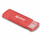 EVAN - Doosje met pleisters - Transparant Rood