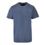 Acid Washed Round Neck Tee vintage blue XXL