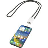 Ion 65 W 5-in-1 oplaadkabel met lanyard van gerecycled plastic - Wit