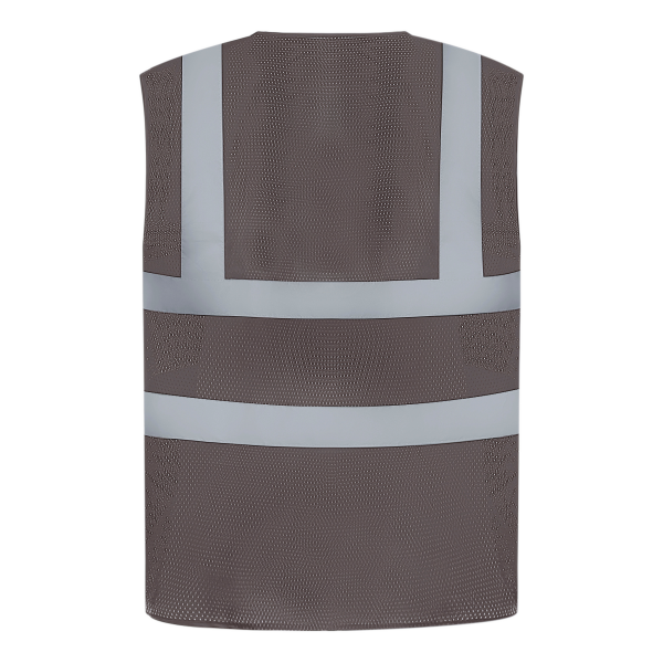Hoge zichtbaarheid hesje van gaas Grey XXL Hoge zichtbaarheid hesje van gaas Grey XXL