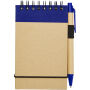 Zuse A7 gerecycled jotter kladblok met pen - Naturel/Navy Zuse A7 gerecycled jotter kladblok met pen - Naturel/Navy