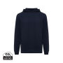 IQONIQ Yengo recycled katoen hoodie met steekzakken, donkerblauw (5XL)