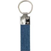 Denim sleutelhanger Enzi blauw