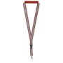 Afneembare polyester keycord met reflecterende overlay