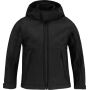 Kids´ Hooded Softshell Jacket black 13-14 Y