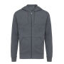 Iqoniq Abisko gerecycled katoen hoodie met rits, heather anthracite (XXL)