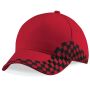 GRAND PRIX CAP, CLASSIC RED/DAMIER BLACK, One size, BEECHFIELD