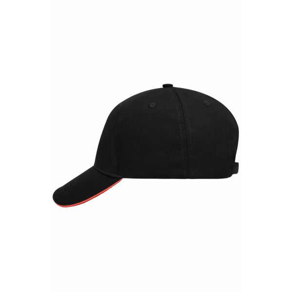 5 Panel Sandwich Cap black/red one size 5 Panel Sandwich Cap black/red one size