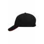 5 Panel Sandwich Cap black/red one size