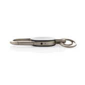 Keyfinder sleutelhanger met wereldwijd lokaliseren en USB C, zwart, grijs