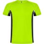 Shanghai sportshirt met korte mouwen voor kinderen - Fluor groen/Zwart - 4