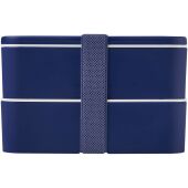 MIYO POP dubbellaagse lunchtrommel van 700+700 ml - Blauw MIYO POP dubbellaagse lunchtrommel van 700+700 ml - Blauw