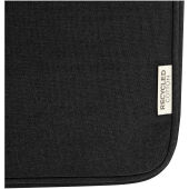 Joey 14 inch GRS gerecyclede canvas laptophoes, 2 l - Zwart