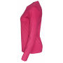 Cottover Gots T-shirt Long Sleeve Lady Dark Cerise