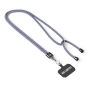 Crossbody, trendy duotone lanyard telefoonhouder van polyester Crossbody, trendy duotone lanyard telefoonhouder van polyester