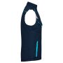 Workwear Softshell Padded Vest - COLOR - navy/turquoise 6XL
