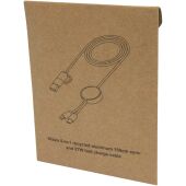 Alasia 5-in-1 150 cm datasynchronisatie- en 27 W snellaadkabel van gerecycled aluminium en plastic - Koningsblauw