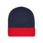 Knitted Cap navy/red
