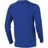 Ponoka biologisch heren t-shirt met lange mouwen - Blauw - M