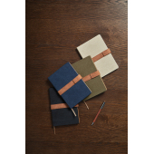 VINGA Bosler RCS recycled canvas notitieboek, zwart